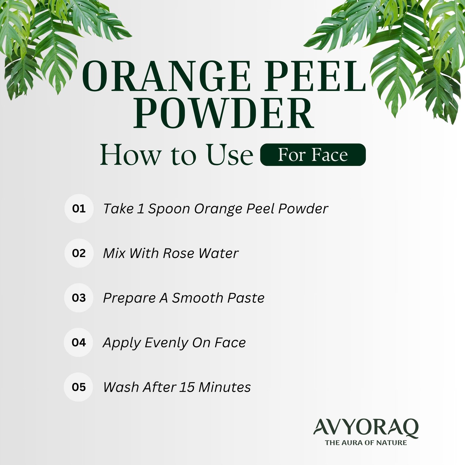 Avyoraq Orange Peel Powder for Glowing Skin Care – 100g - Image 4