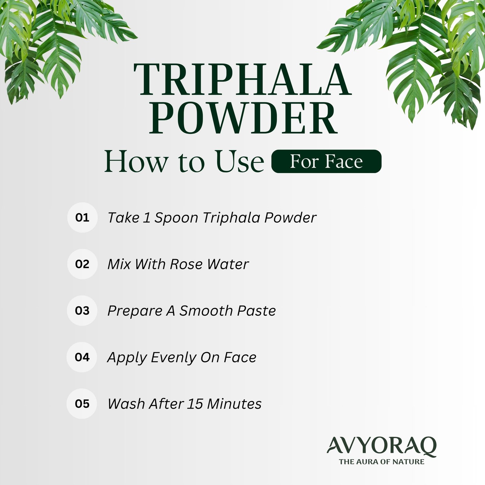 Avyoraq Triphala Powder for Daily Wellness & Self-Care – 100g - Image 4