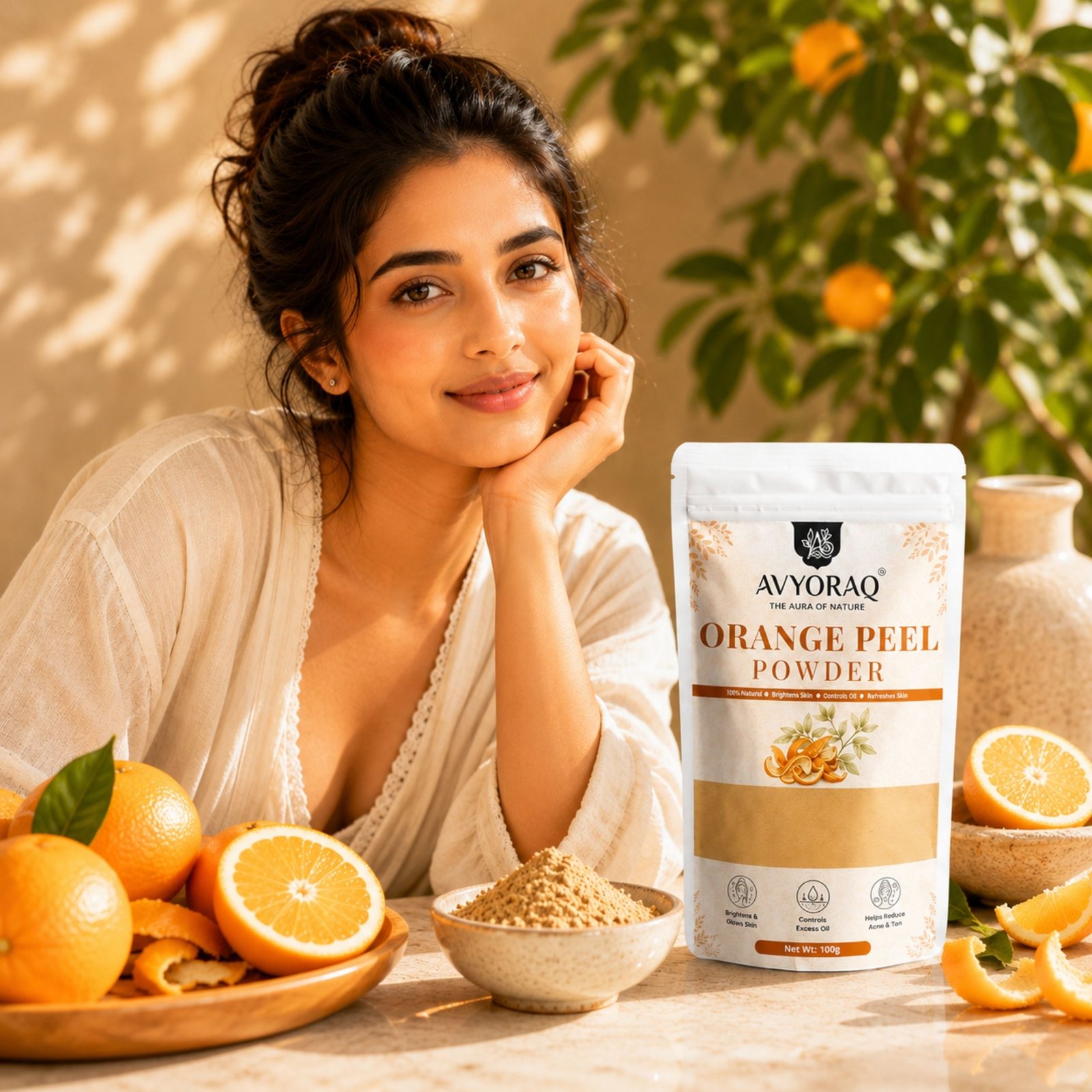 Avyoraq Orange Peel Powder for Glowing Skin Care – 100g - Image 5