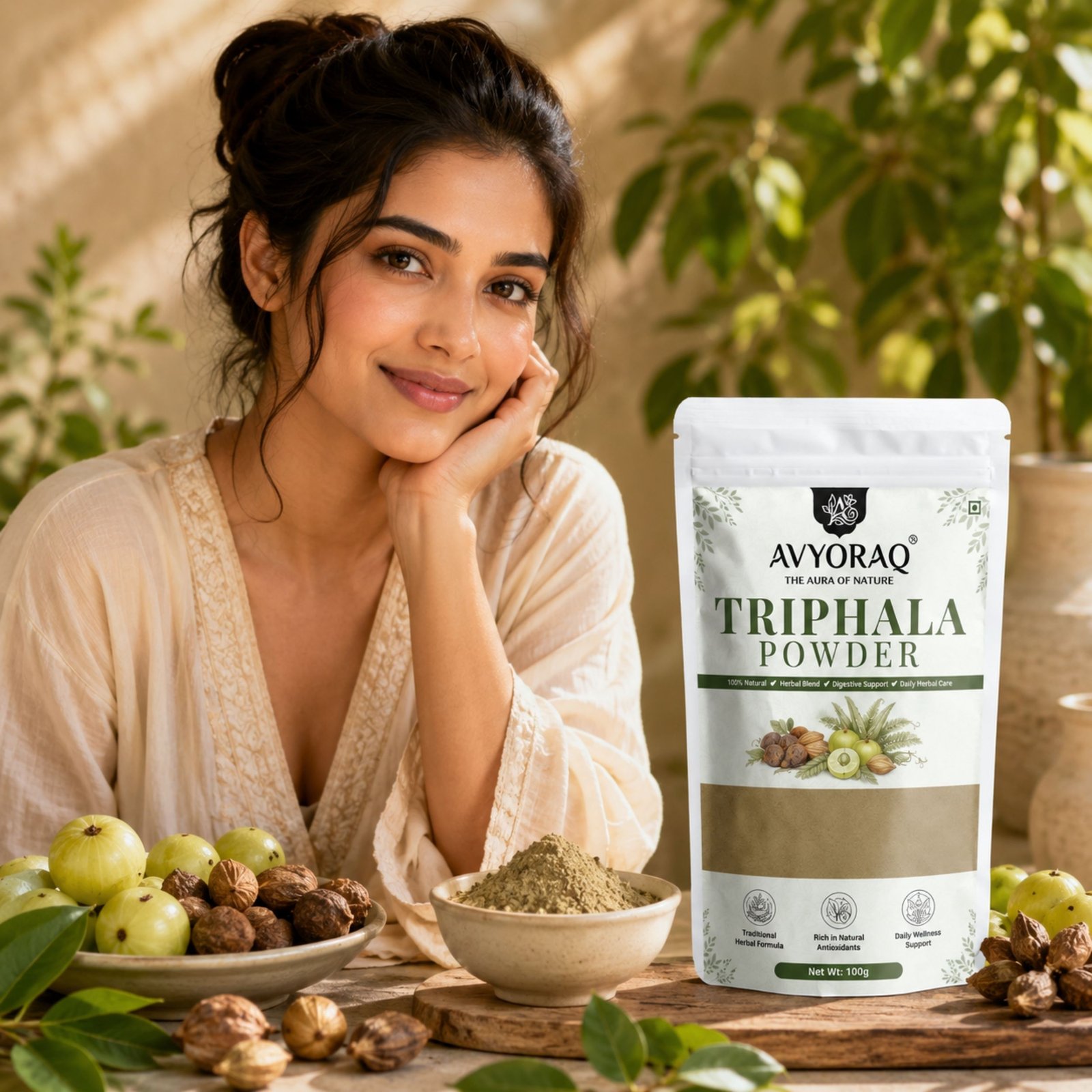 Avyoraq Triphala Powder for Daily Wellness & Self-Care – 100g - Image 7