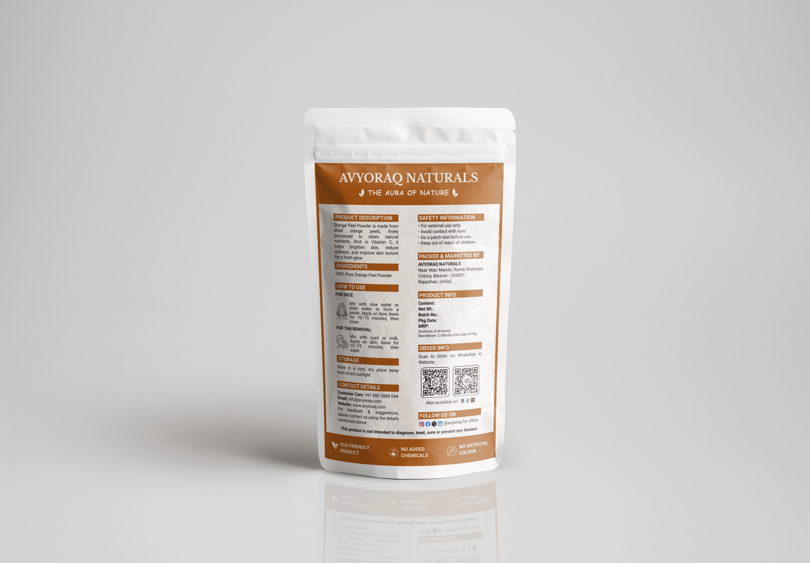 Avyoraq Orange Peel Powder for Glowing Skin Care – 100g - Image 8