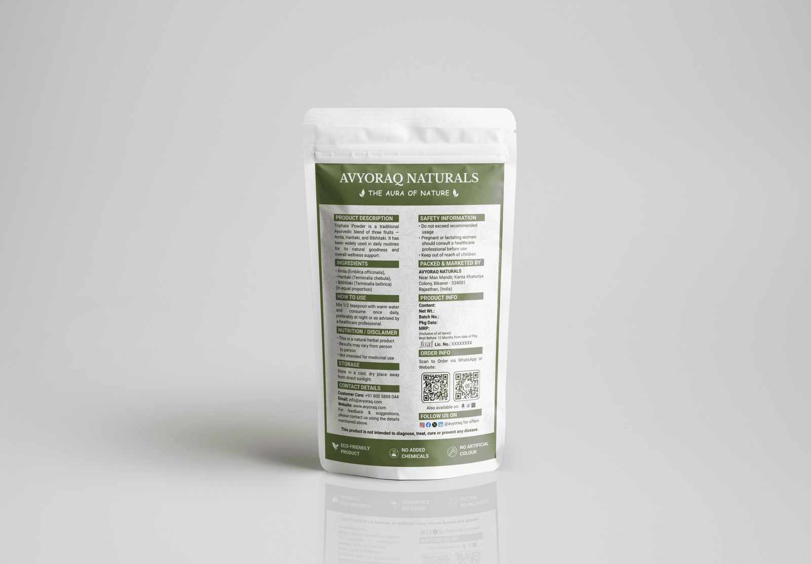Avyoraq Triphala Powder for Daily Wellness & Self-Care – 100g - Image 10